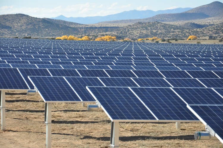 an image of a solar farm